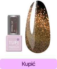 Lakier hybrydowy TUFI profi PREMIUM Crystal Cat 31 cyrkon 8 ml